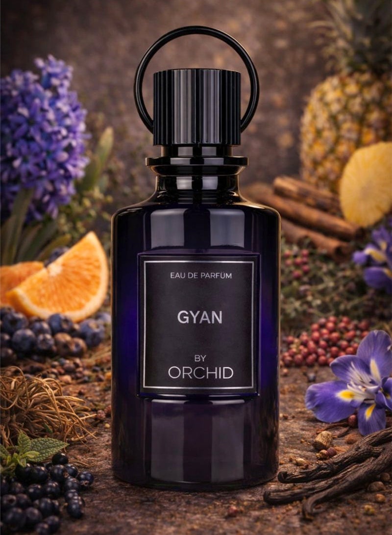 Orchid Gyan Pure Homme Eau de Parfum 100ml for Men | Orchid | Long Lasting Woody Spicy Perfume with Hyacinth, Pineapple, Cinnamon, Iris, Jasmine, Vetiver, Musk & Patchouli - Image 1